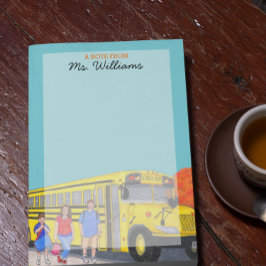 Post-it® Notas Post-it del profesor personalizado del bus e