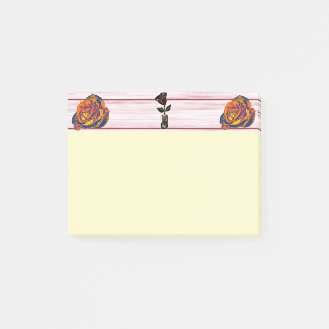 Post-it® Notas Post-It del Rosa de naranjas (Anverso)