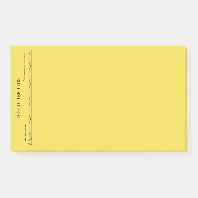 Post-it® Notas post-it jumbo para organistas (Anverso)