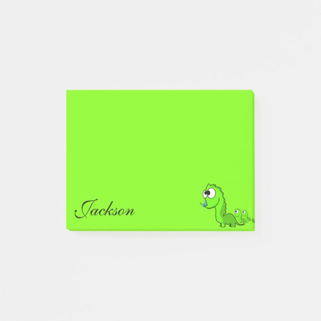 Post-it® Notas Post it Notes, Dinosaurio (Anverso)