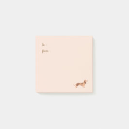Post-it® Notas Post-It®, perro Dachshund de 7,6 cm x 7,6 cm