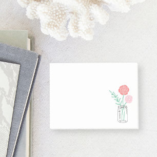 Post-it® Notas post-it personalizadas   Botánico Mason Jar