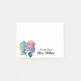 Post-it® Notas Post-it personalizadas de bonito Hydrangeas