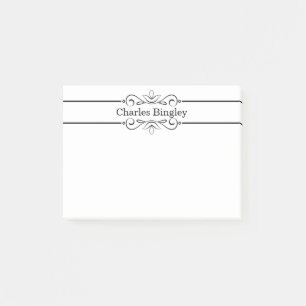 Post-it® Notas post-it personalizadas de flourish minimalis