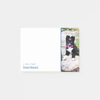 Notas Post-it personalizadas de fotografía lateral