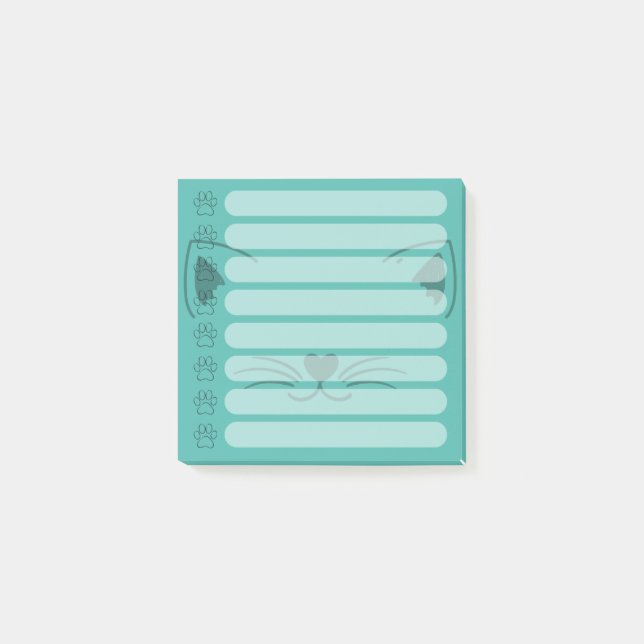 Post-it® Notas Post-it personalizadas de gatos adorables (Anverso)