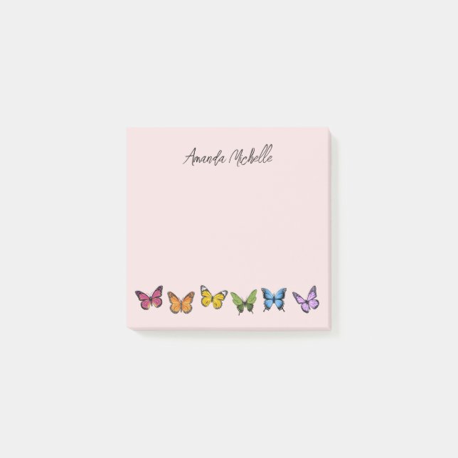 Post-it® Notas post-it personalizadas de la mariposa arcoir (Anverso)