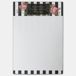 Post-it® Notas Post-it personalizadas de rayas florales vin