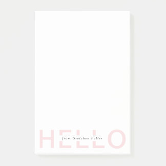 Post-it® Notas Post-it personalizadas de Say Hello Personal
