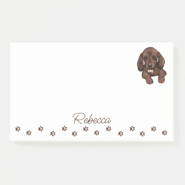 Post-it® Notas post-it personalizadas del perro Dachshund S (Anverso)