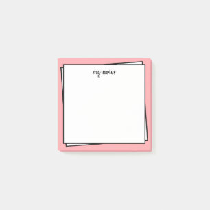 Post-it® Notas Post-IT rosa ultracontinentalmente Minimalis