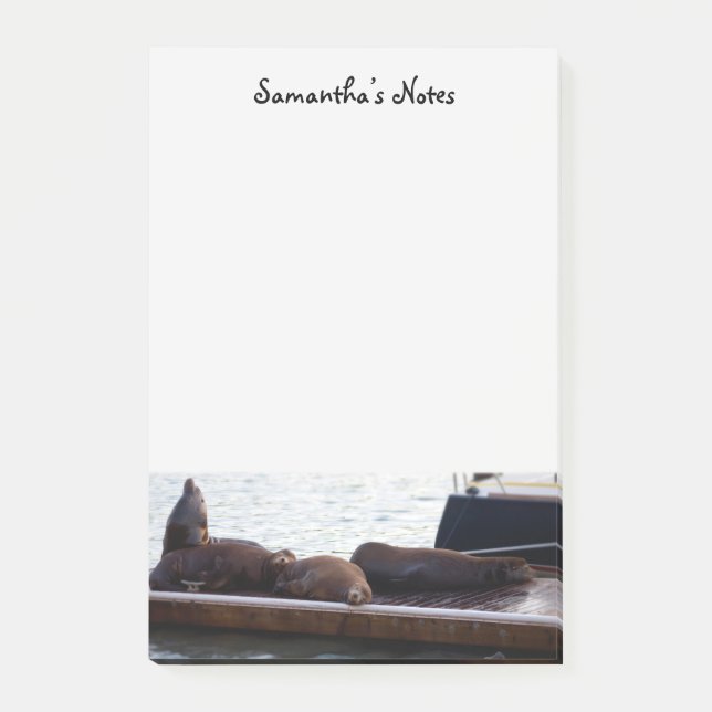 Post-it® Notas Post-it sobre los leones marinos (Anverso)