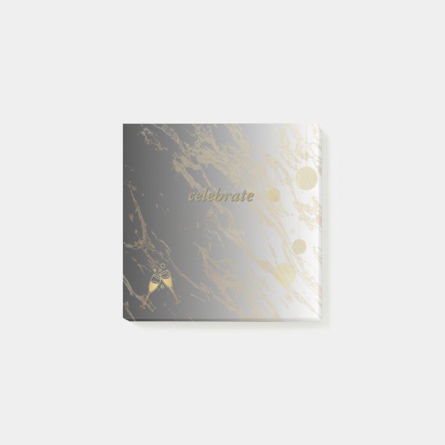 Post-it® Notas Post-it sobre plata y oro (Anverso)