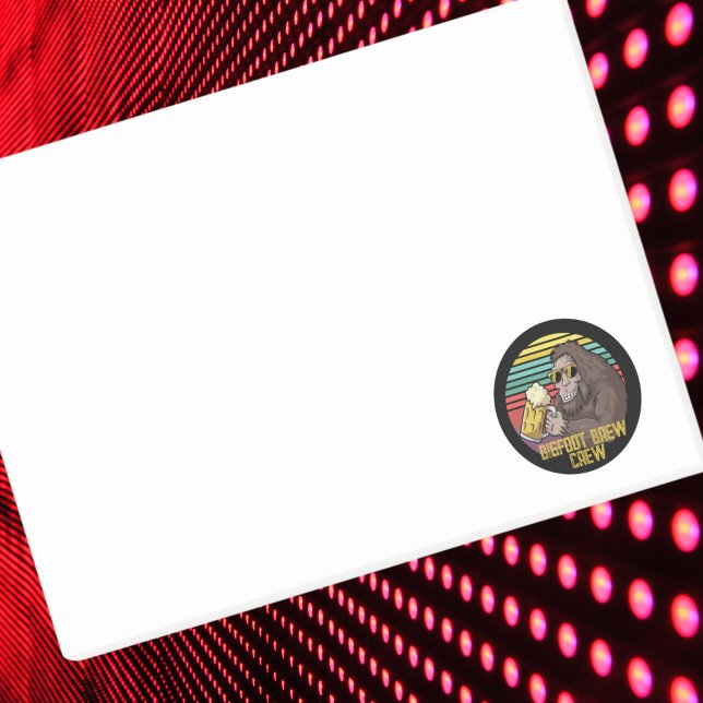 Post-it® Notas posteriores a Bigfoot Brew Crew Post-It (Subido por el creador)