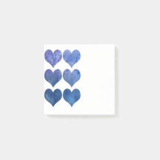 Post-it® Notas posteriores a Blue Hearts