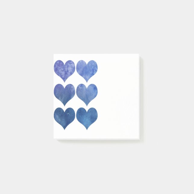 Post-it® Notas posteriores a Blue Hearts (Anverso)