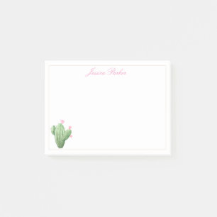 Post-it® Notas posteriores a Cactus en fondo blanco