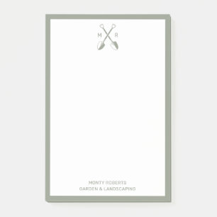 Post-it® Notas posteriores a Dusky Green Men de Monogramed