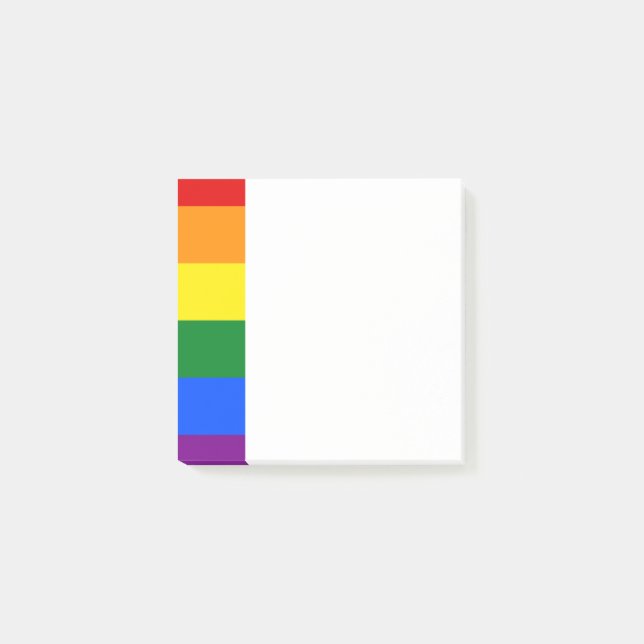 Post-it® Notas posteriores a la banda arcoiris LGBT (Anverso)