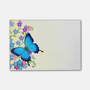 Post-it® Notas posteriores a la mariposa de Blue Ulysses