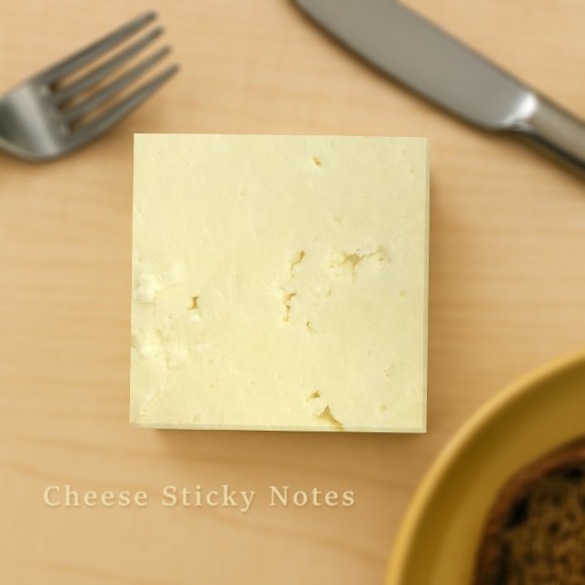 Post-it® Notas posteriores a la Novedad de trozos de queso  (🧀 Fun & functional cheese slice sticky notes!)