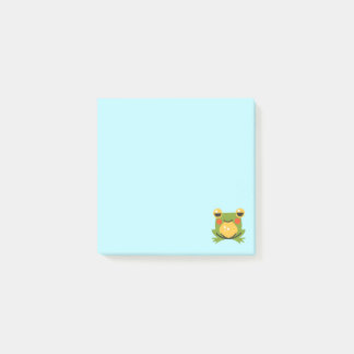 Post-it® Notas posteriores a la prueba de rana cuta