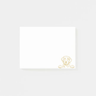 Post-it® Notas posteriores a la prueba de Yellow Lab de 4"x