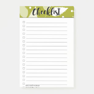 Post-it® Notas posteriores a la publicación de la lista de