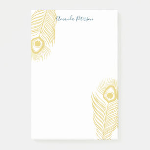 Post-it® Notas posteriores a la publicación Elegant Gold Pe