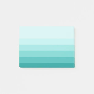 Post-it® Notas posteriores a las bandas de ómbre verde azul