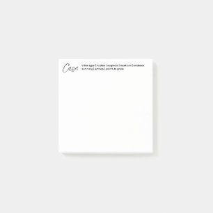Post-it® Notas posteriores al ataque de Crimen y forense