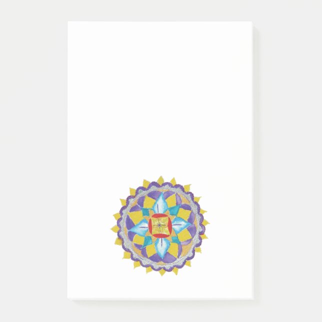 Post-it® Notas posteriores al dibujo de SMall mandala (Anverso)