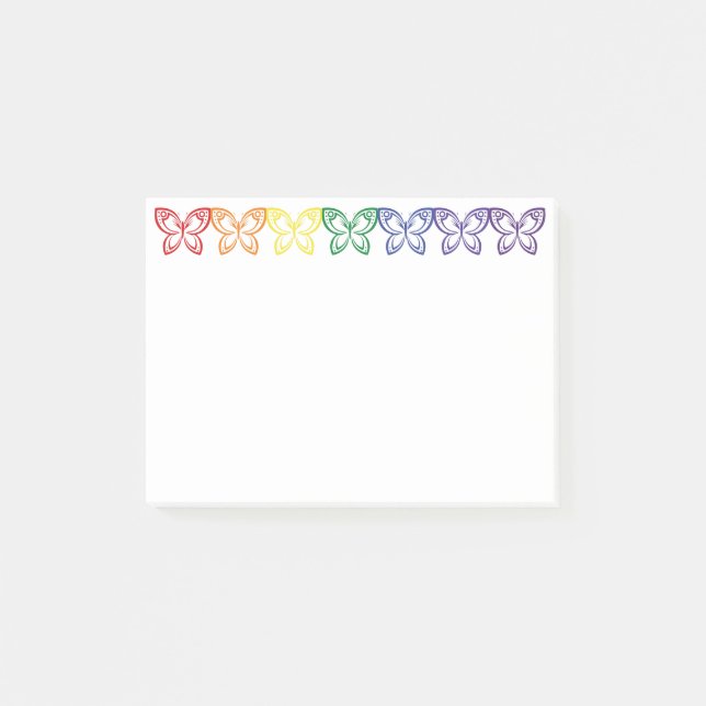 Post-it® Notas posteriores al esquema de Jewel Butterflies (Anverso)
