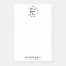 Post-it® Notas posteriores al logotipo comercial del person