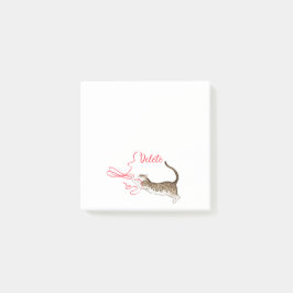 Post-it® Notas posteriores al mensaje de Cat with Ribbon