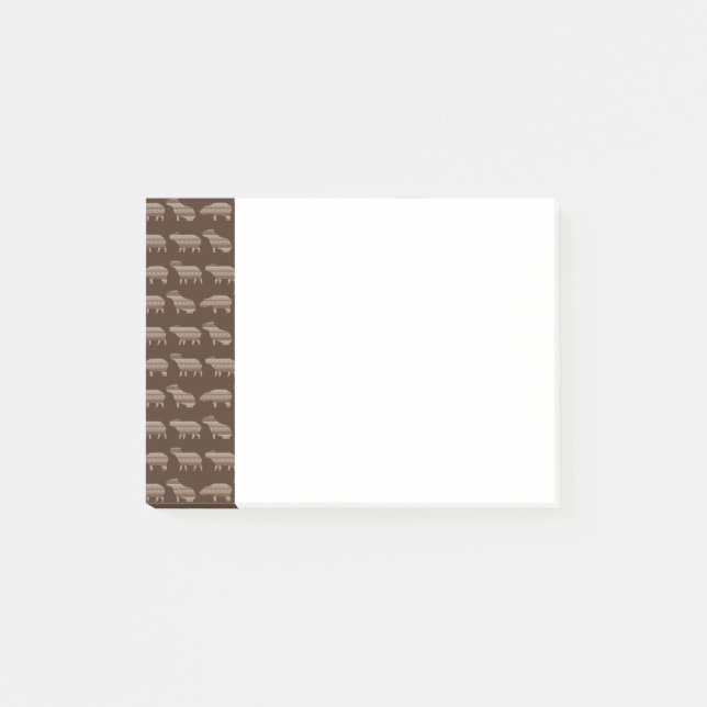 Post-it® Notas posteriores al patrón Capybara (Anverso)