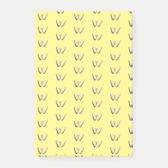 Post-it® Notas posteriores al patrón de mariposa (Anverso)