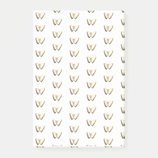 Post-it® Notas posteriores al patrón de mariposa (Anverso)