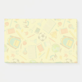 Post-it® Notas posteriores al patrón de suministro escolar