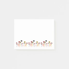 Post-it® Notas posteriores de Flores Retro