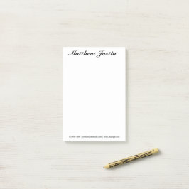 Post-it® Notas posteriores de personalizado con información