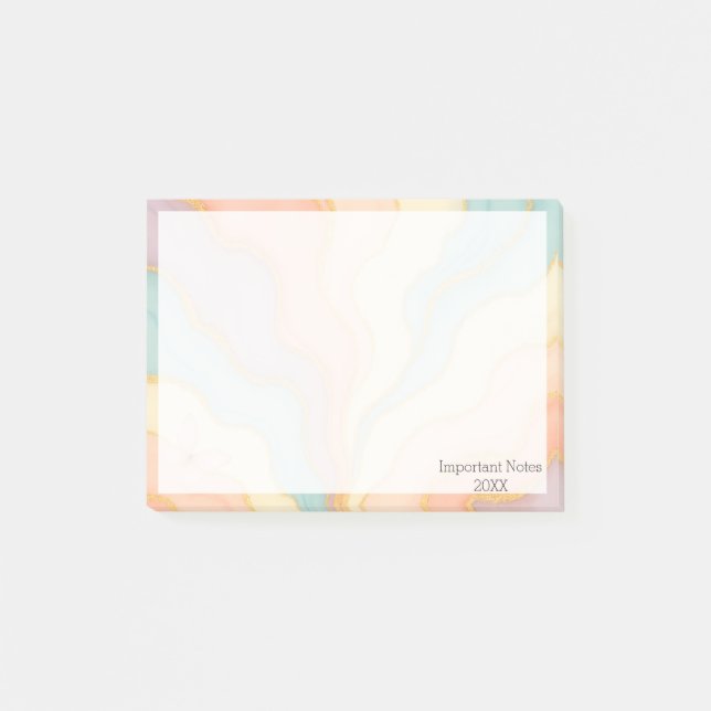 Post-it® Notas posteriores de personalizado con texto edita (Anverso)