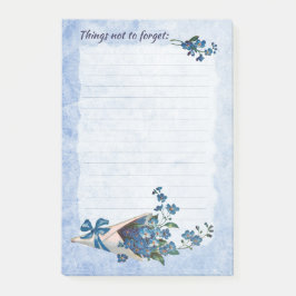 Post-it® Notas posteriores de recordatorio con flores nomeo