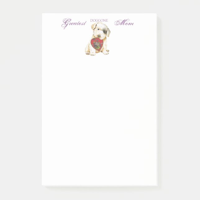 Post-it® Notas posteriores de Sealyham Terrier Heart Mom (Anverso)