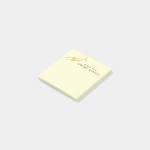 Post-it® Notas posteriores de Trumpet Musician Band Teacher