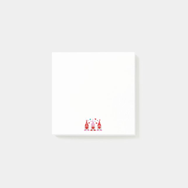 Post-it® Notas posteriores de Valentine Gnomes (Anverso)