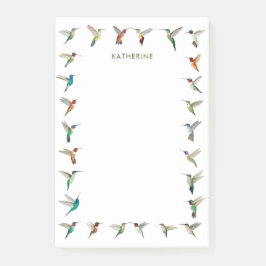 Post-it® Notas posteriores del personalizado Hummingbirds