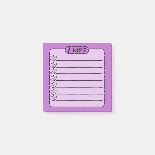 Post-it® Notas posteriores personalizadas del gato negro li (Anverso)