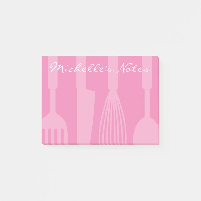 Post-it® notas postit personalizados con utensilios de coci (Anverso)