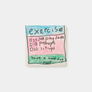 Post-it® Notas rápidas diarias del programa de trabajo